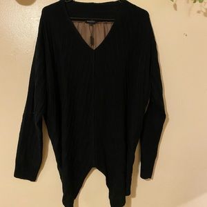 Black and brown sweater